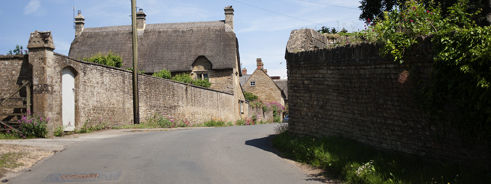 photographic view of the village