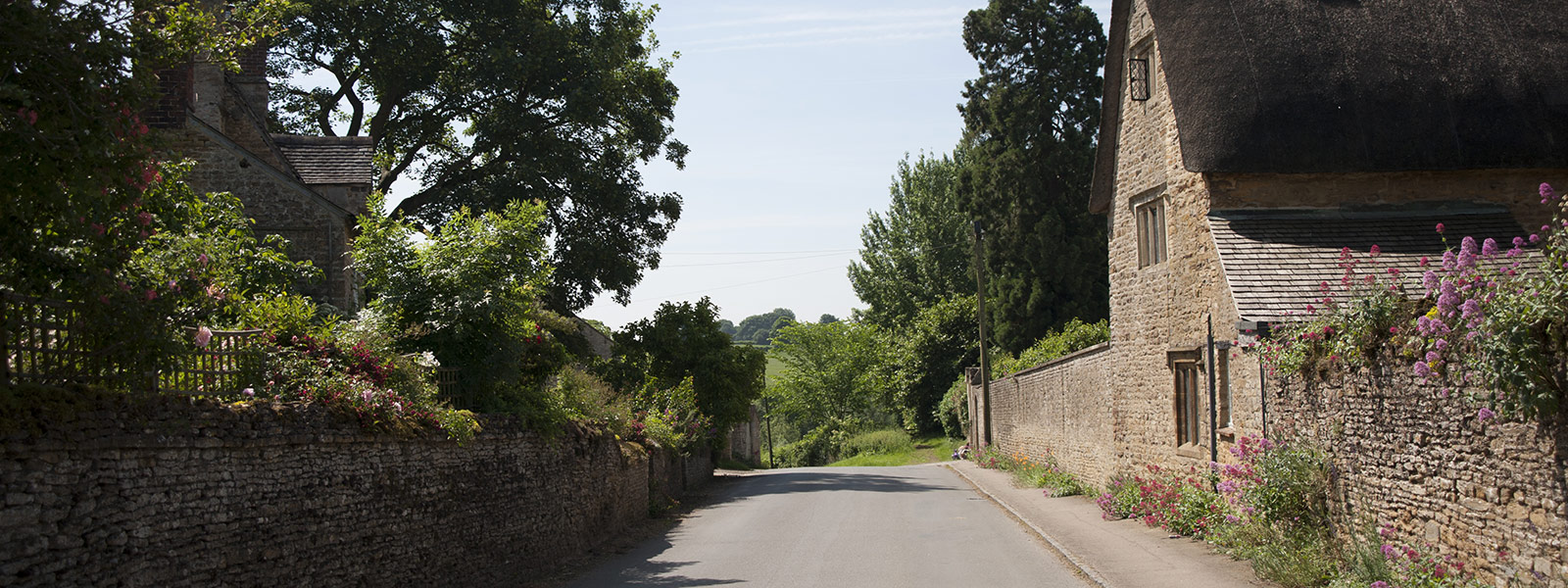 photographic view of the village