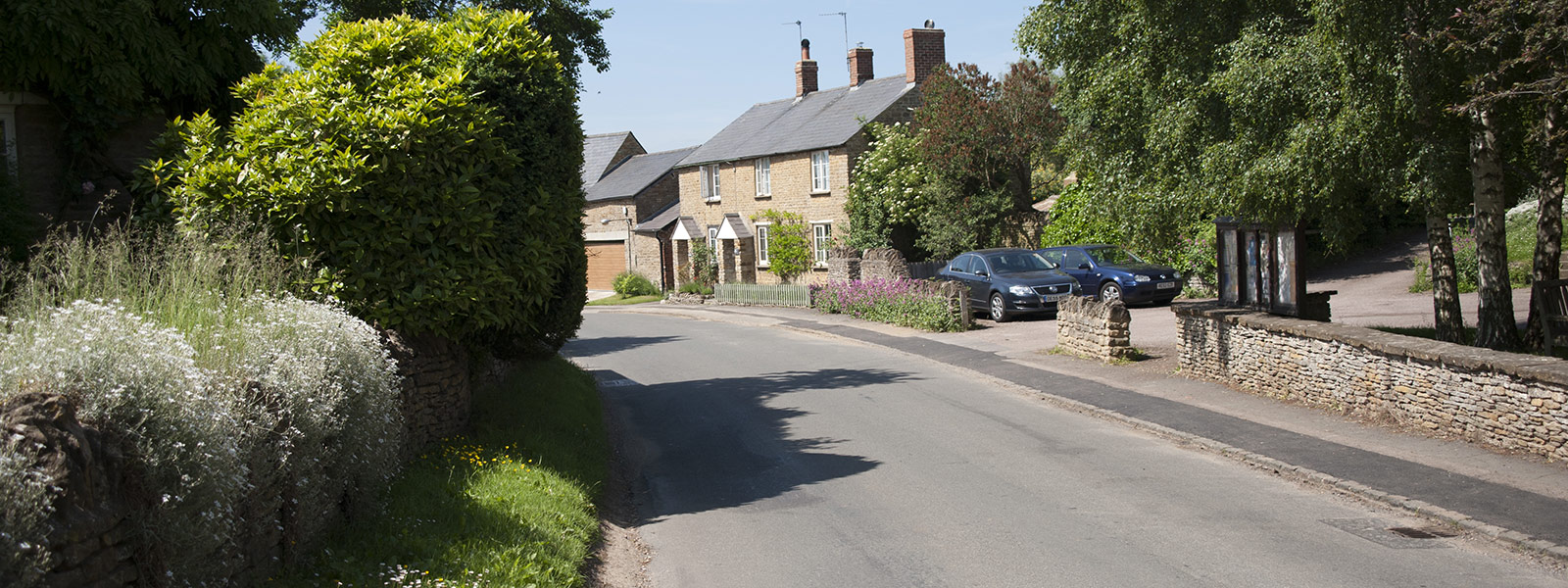 photographic view of the village